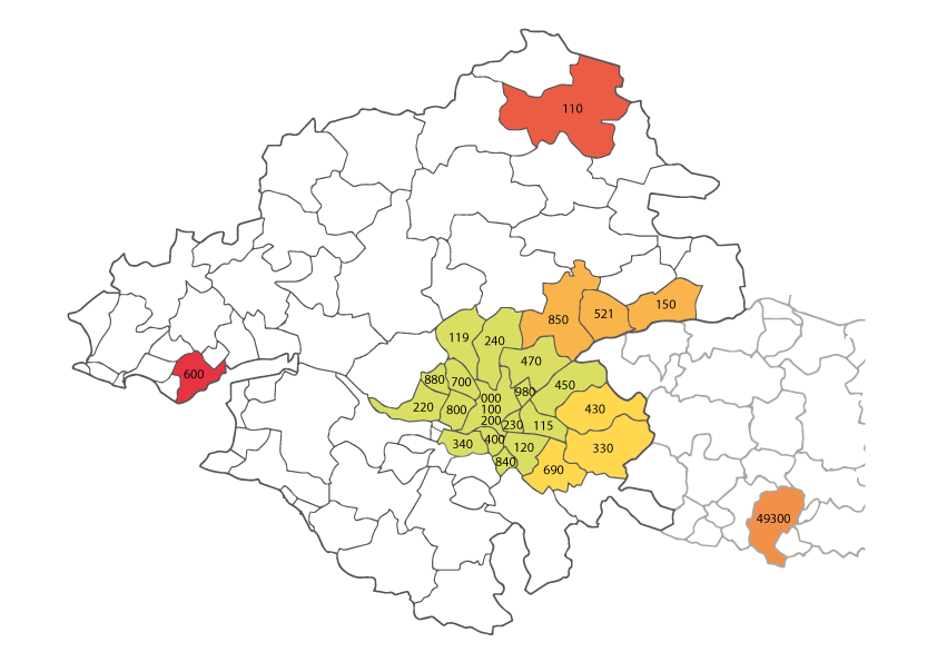 Zones de livraison
